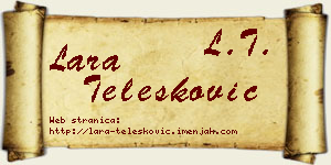 Lara Telesković vizit kartica